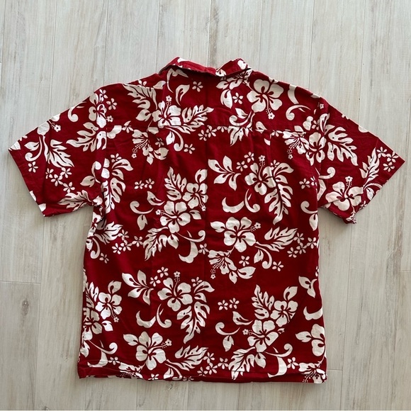 Ky’s Red Button Down Hawaiian Shirt - Picture 5 of 5
